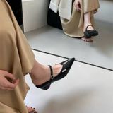  Dép Sục Cao Gót 5 phân Da Bóng Cao Cấp 2205 