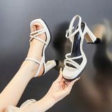  Giày Sandal Cao Gót 7 Phân Đế Đúp 2 Phân Da Lì Cao Cấp B209 