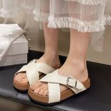  Dép Bánh Mì  Quai Chéo Cao Cấp 801 