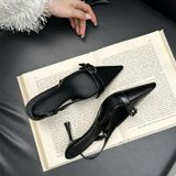  Giày Cao Gót 6 Phân Da Lì Cao Cấp 9825-2 