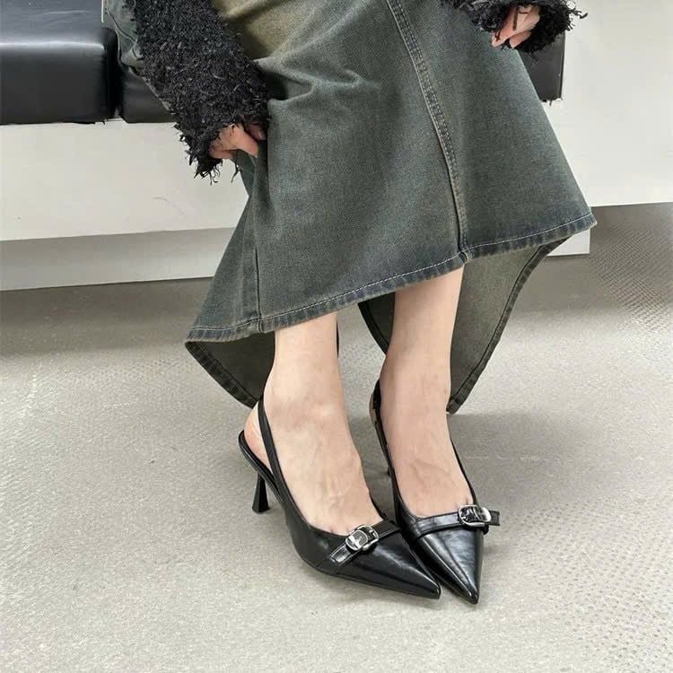  Giày Cao Gót 6 Phân Da Lì Cao Cấp 9825-2 