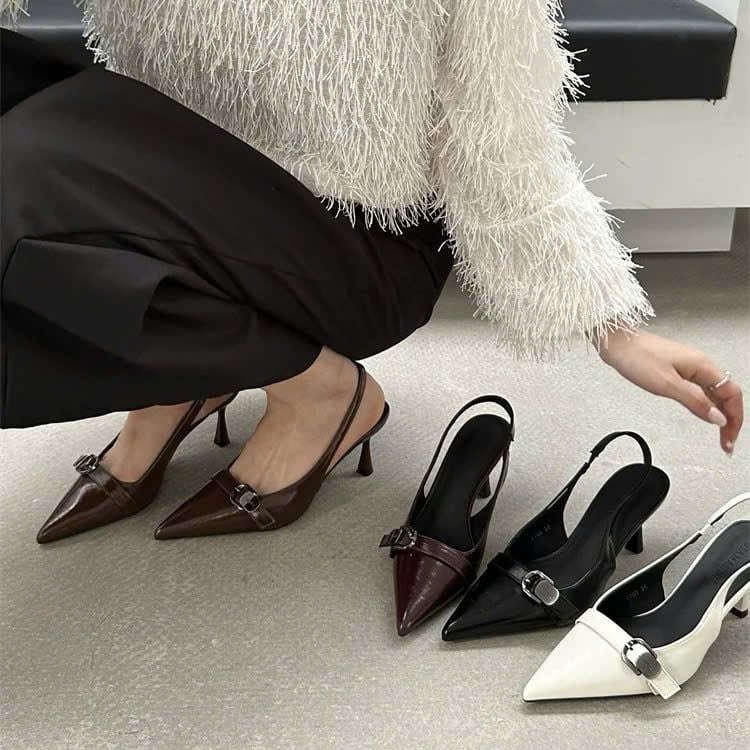  Giày Cao Gót 6 Phân Da Lì Cao Cấp 9825-2 