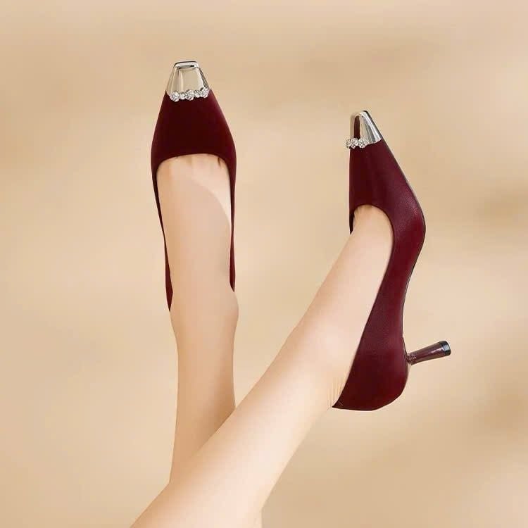  Giày Cao Gót 6 Phân Da Lì Cao Cấp 325021 