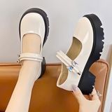  Giày Oxford 6 Phân Da Bóng Cao Cấp 636 