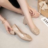  Giày Búp Bê 4 phân Da Bóng Cao Cấp 8065-58038 