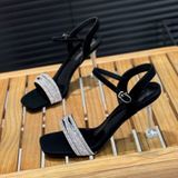  Giày Sandal Cao Gót 8 Phân  Dây  Mảnh  Đính  Đá  Cao  Cấp  1833-3 
