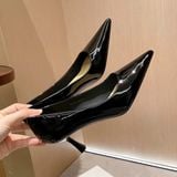  {QCCC-Form Chuẩn} Giày Cao Gót 6 Phân Da Bóng cao Cấp 975A 