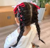  Set 2 kẹp tóc nơ ruy băng cho bé - SK-P01 