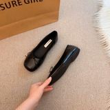  Giày Búp Bê Bệt Da Lì Cao Cấp 2528-3 