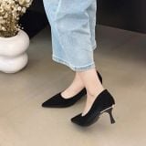  Giày Cao Gót 6 Phân Gót Đính Đá Cao Cấp 2665-2 