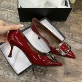  Giày Cao Gót 6 Phân Da Bóng cao Cấp Q551-22 