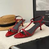  Giày Sandal Cao Gót 5 Phân Dây Mảnh KX1236-66 