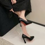 Giày Cao Gót 10 Phân Đế Đúp Da Lì Cao Cấp 8757 