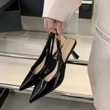  Giày Cao Gót 7 Phân Da Bóng Cao Cấp L75279 