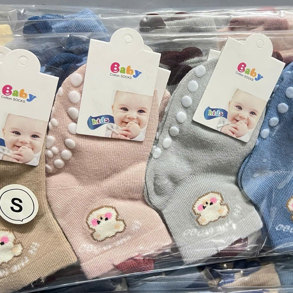  Tất Vớ Sơ Sinh Chống Trượt 0-2 Tuổi TE03 