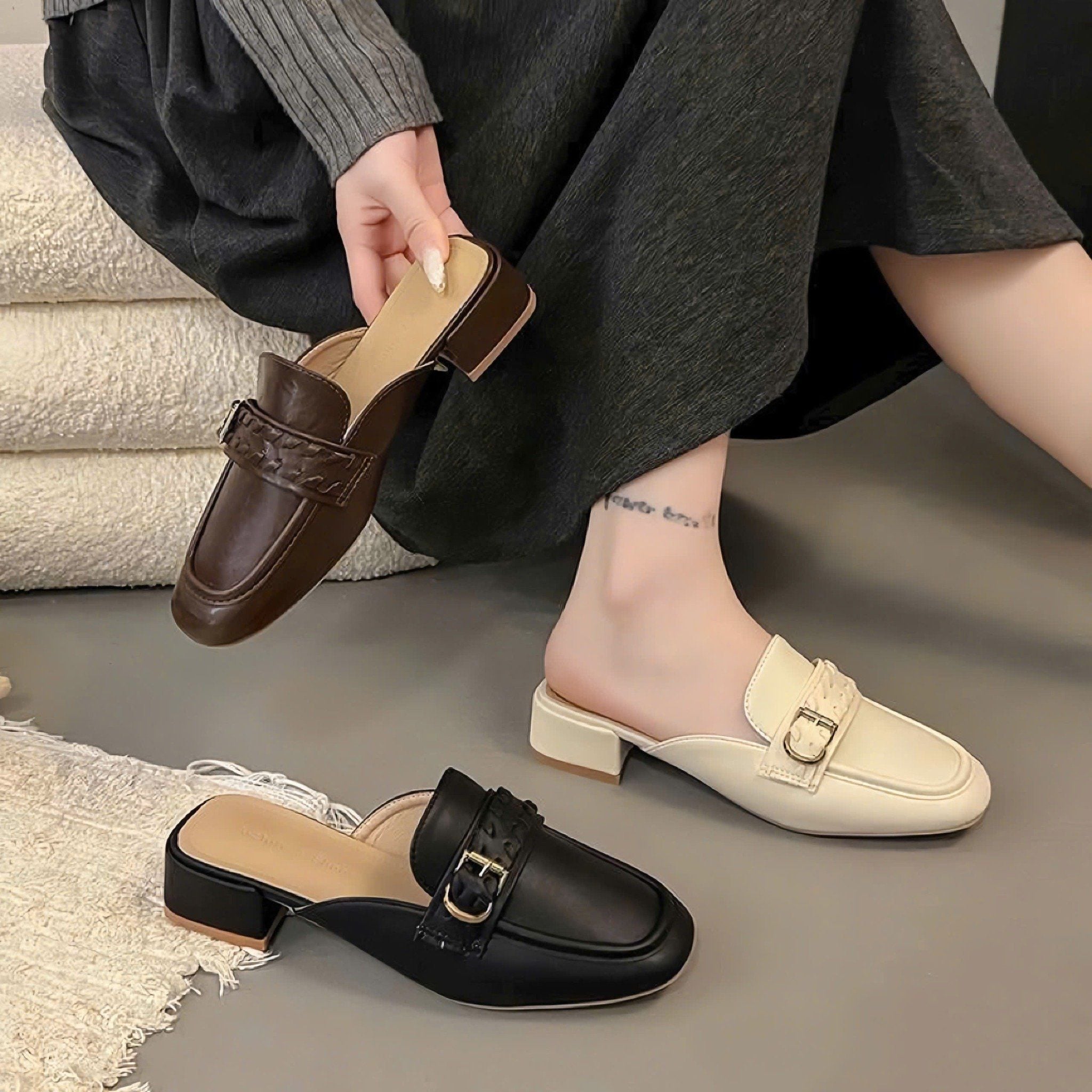  Dép Sục Da Lì Cao Cấp A610 