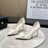  Giày Cao Gót 9 Phân Khoét Eo Da Bóng Cao Cấp B3325-10 