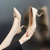  Giày Cao Gót 6 Phân Da Bóng Cao Cấp 88-17 