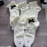  Tất Vớ Nữ Thể Thao Cổ Thấp Phối Nơ T-2 