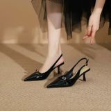  Giày Cao Gót 6 Phân Da Bóng Cao Cấp 399-6 