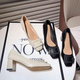  Giày Cao Gót 6 Phân Da Lì Cao Cấp 2471-6 