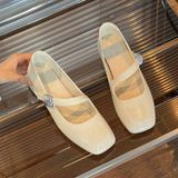  Giày Búp Bê 2 Phân Da Lì Cao Cấp BR25A119 