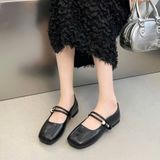  Giày Búp Bê Da Lì Đế Bệt 1825-3 VNXK form chuẩn 