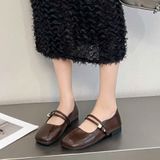  Giày Búp Bê Da Lì Đế Bệt 1825-3 VNXK form chuẩn 