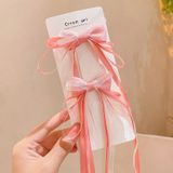  Set 2 kẹp tóc nơ ruy băng cho bé - SK-P01 