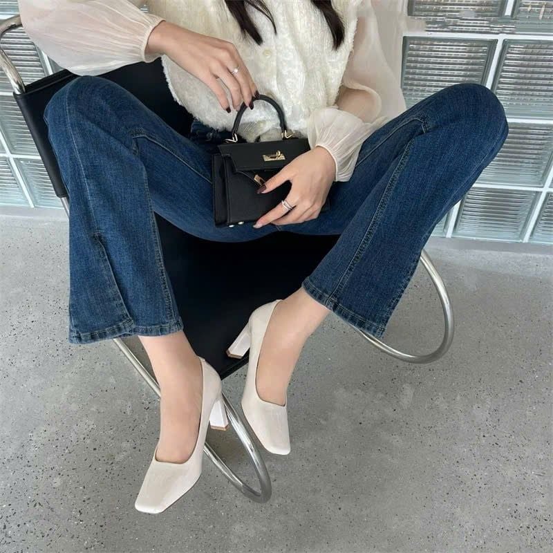  Giày Cao Gót 7 Phân Da Bóng Cao Cấp 23D08-2 