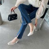  Giày Cao Gót 7 Phân Da Bóng Cao Cấp 23D08-2 