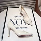  Giày Cao Gót 9 Phân Khoét Eo Da Bóng Cao Cấp B3325-10 