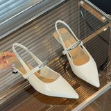  Giày Cao Gót 4 Phân Da Bóng Cao Cấp P125-1 