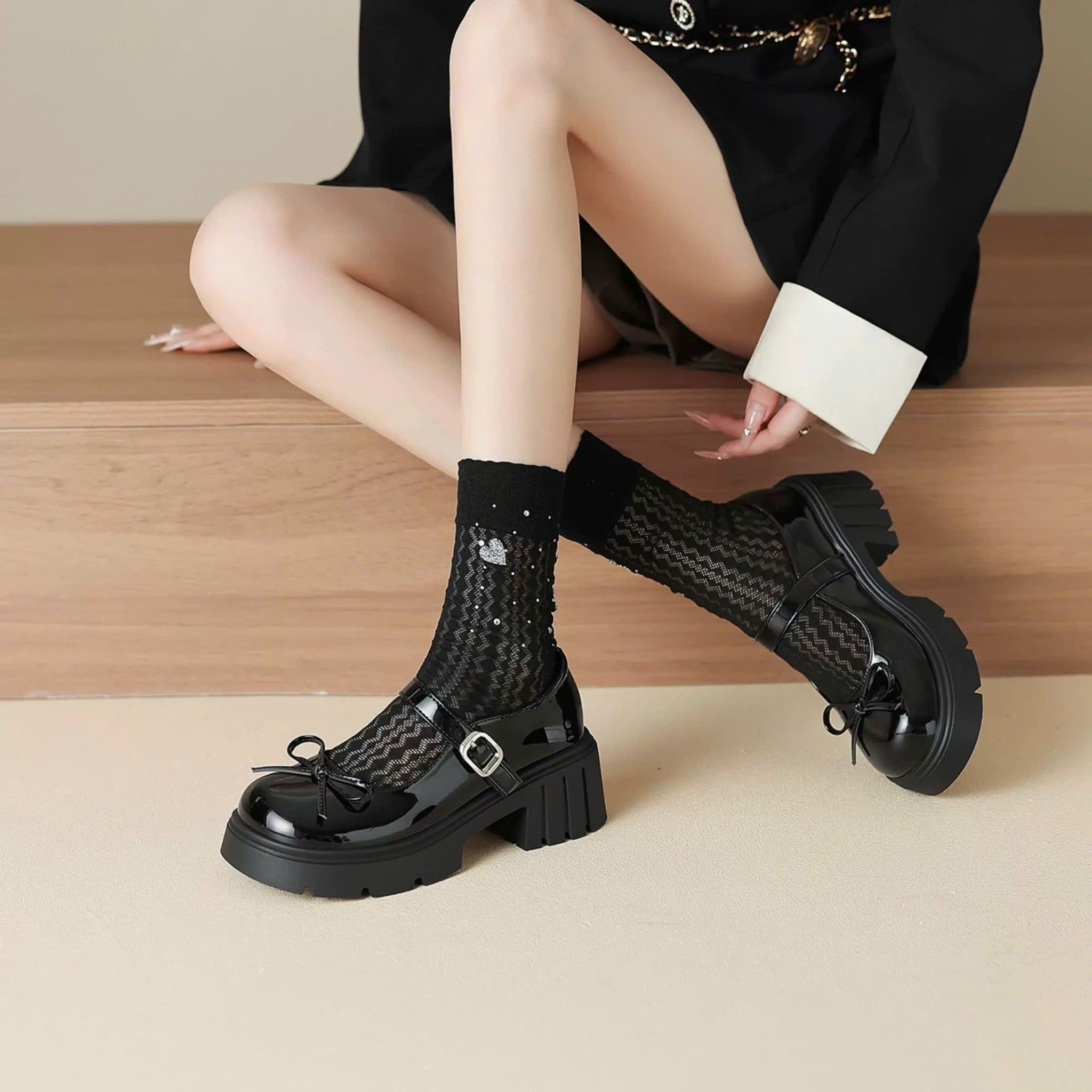  Giày Oxford 5 Phân Da Bóng Cao Cấp KL9912 