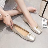  Giày Búp Bê 2 Phân Da Lì Cao Cấp ML582-50 