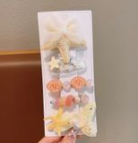  Set 5 kẹp tóc mái ngọc trai, sao biển dễ thương-  SK-P15 