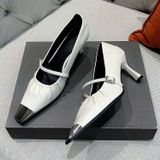  Giày Cao Gót 6.5 Phân Da Lì Mũi Bọc Kim Loại Cao Cấp T568-51 