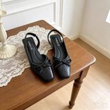  Giày Sandal Cao Gót Da Lì Cao Cấp L122 