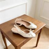  Giày Sandal Cao Gót Da Lì Cao Cấp L122 
