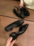  Giày Sandal Cao Gót Da Lì Cao Cấp L122 