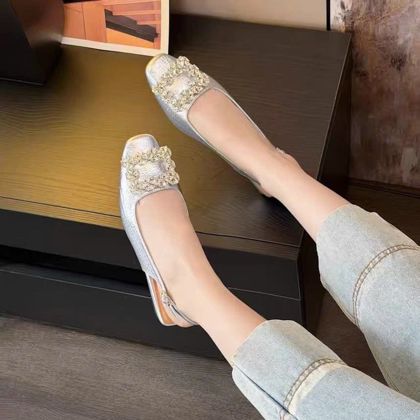  Giày Sandal Cao Gót 3 Phân Cao Cấp 008-131 