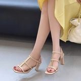  Giày Sandal Cao Gót 8 Phân Cao Cấp 7711-10 