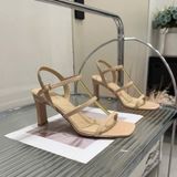  Giày Sandal Cao Gót 8 Phân Cao Cấp 7711-10 