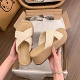  Dép Cao Gót Đế Xuồng Cao Su Cao Cấp 5 Phân B18 