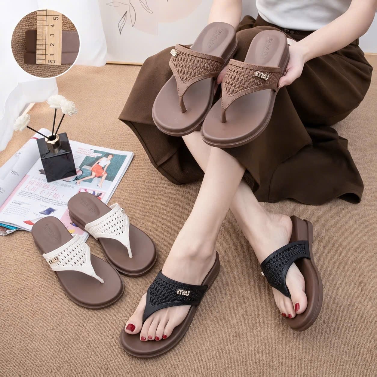  Dép Kẹp Cao Su Đúc YSN-2610 