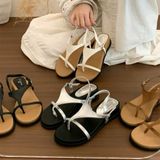  Giày Sandal Xỏ Ngón Đế Xuồng 5cm Cao Cấp 716 