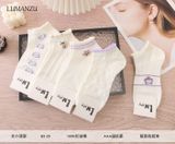  Tất Vớ Nữ Thể Thao Cổ Cao Họa Tiết Nơ T-3 