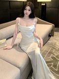  Váy Lụa Hàn Châu Thế Kế Đuôi Cá Cao Cấp VKT02 