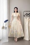  Váy Thiết Kế Thêu Hoa Tay Lỡ Cao Cấp VKT01 