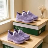  Giày Sneaker, Giày Lười Nữ,Giày Slipon Nữ Vải Thoáng Khí 3 Phân Cao Cấp 27618 